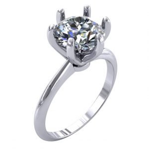 Solitaire Engagement Ring 1.70 Carat Diamond