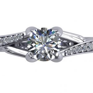Engagement Ring 1.30 Carat Diamonds