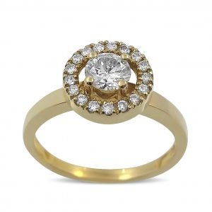 טבעת זהב צהוב קימברלי