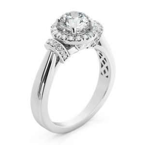 Unique Engagement Ring 1.30 Carat Diamonds