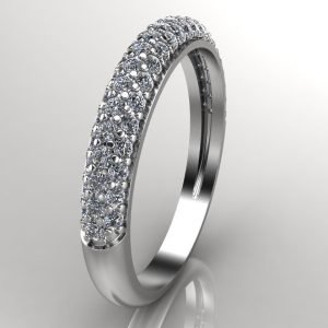 Gold Wedding Ring 0.64 Carat Diamonds