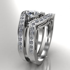 Engagement Ring Set 1 Carat Diamonds