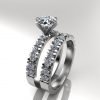 Luxury Engagement Ring Set 0.95 Carat Diamonds