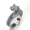 Engagement Ring Set 1.16 Carat Diamonds