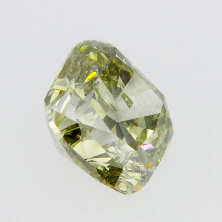 Fancy Dark Gray-Yellowish Green Diamond 1.05 Carat